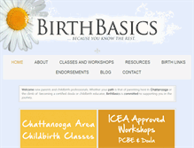 Tablet Screenshot of birthbasics.org